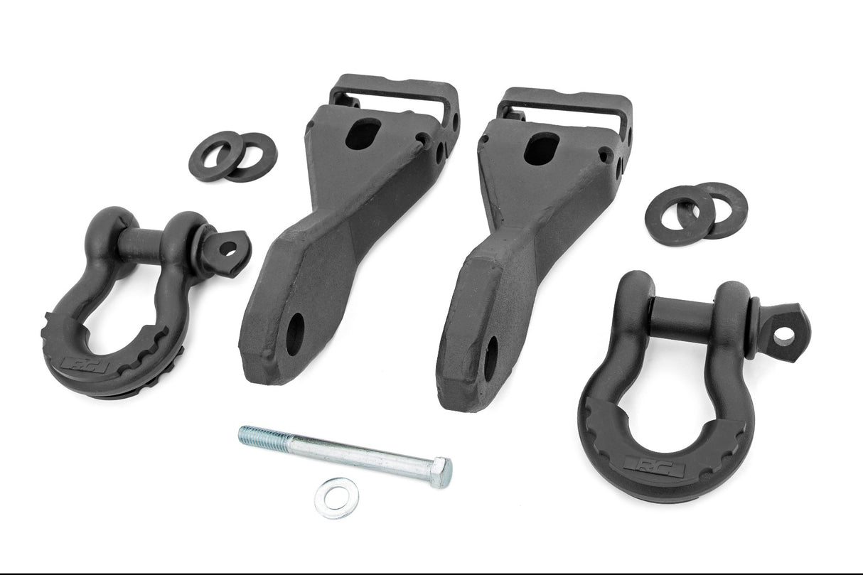 Tow Hook Brackets - D-Ring Combo - Chevy Silverado 1500 2WD/4WD (2014-2018 & Classic)