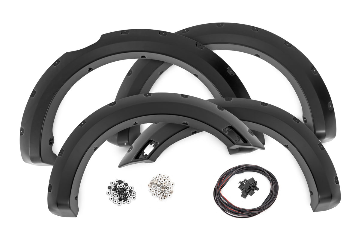 Rough Country - Pocket Fender Flares - M7 Carbonized Gray - Ford Ranger 2WD/4WD (2019-2023)