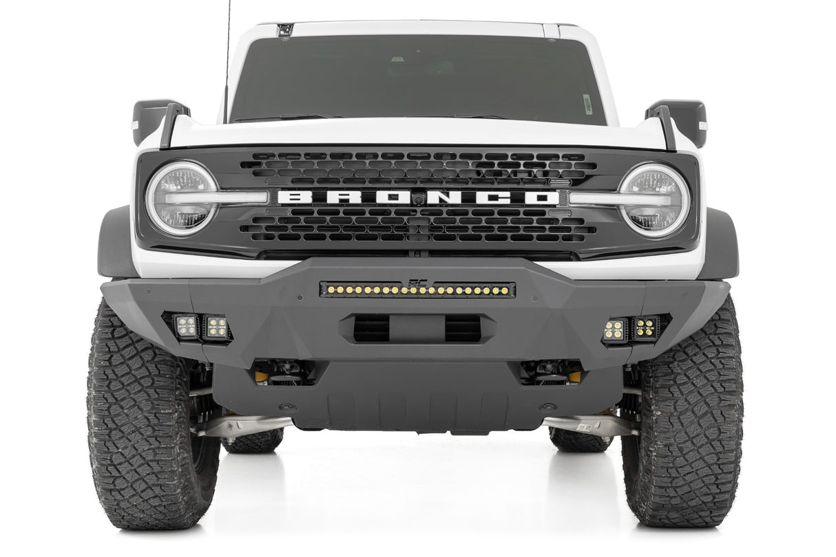 Rough Country - Front Bumper - Modular - Full Wings - DRL - Ford Bronco 4WD (2021-2025)