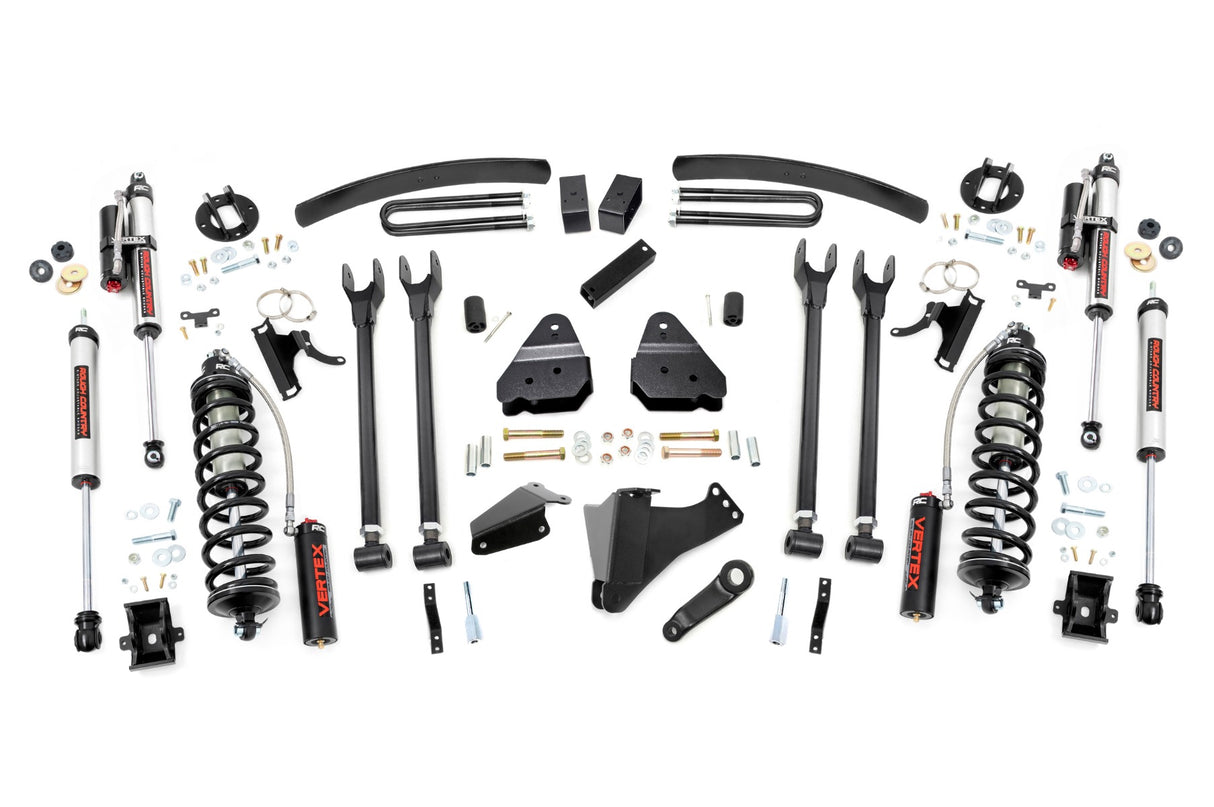 Rough Country - 6 Inch Lift Kit - Diesel - 4 Link - C/O Vertex - Ford F-250/F-350 Super Duty (05-07)