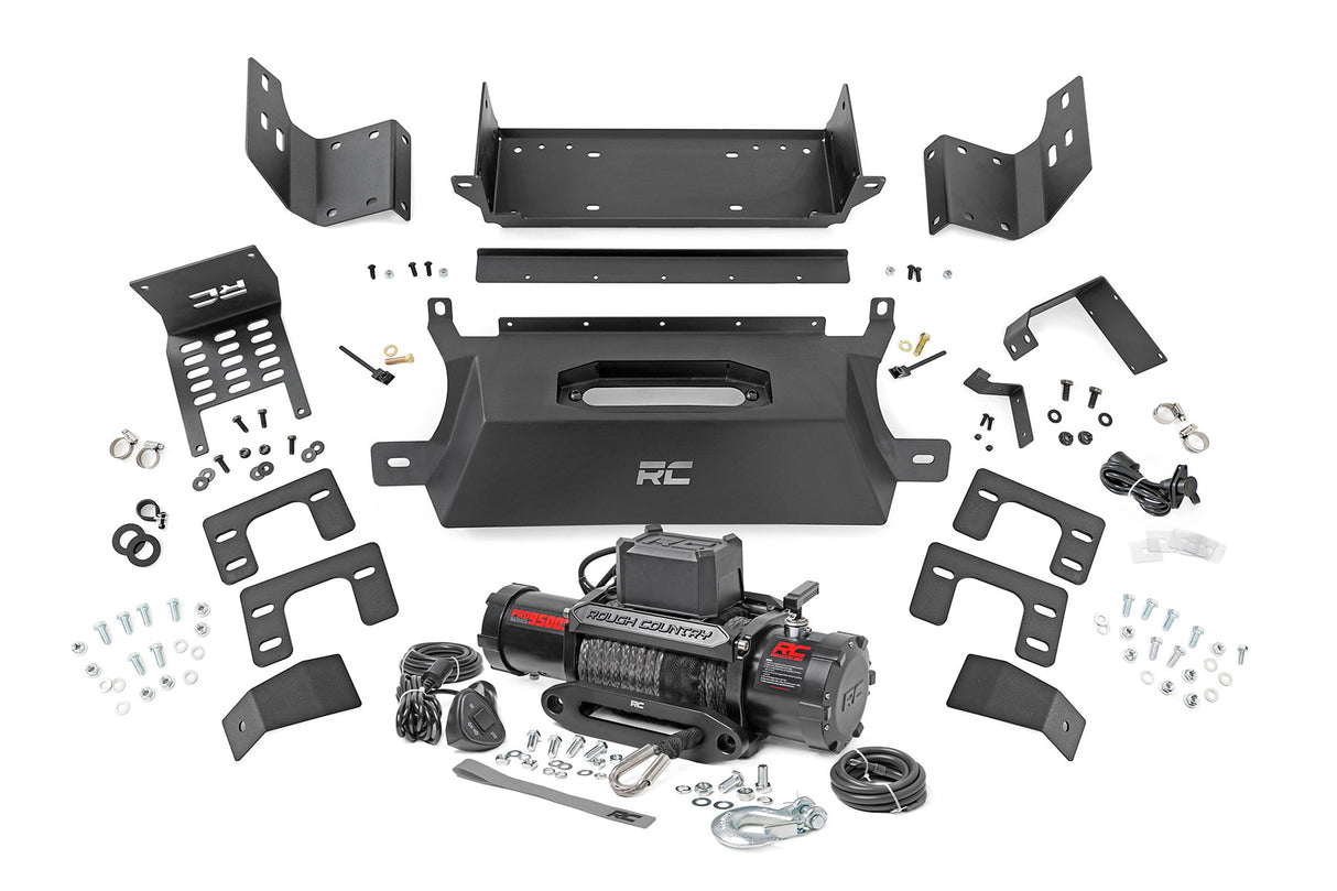 Rough Country - Hidden Winch Mount - 9500S - Ford Bronco 4WD (2021-2025)