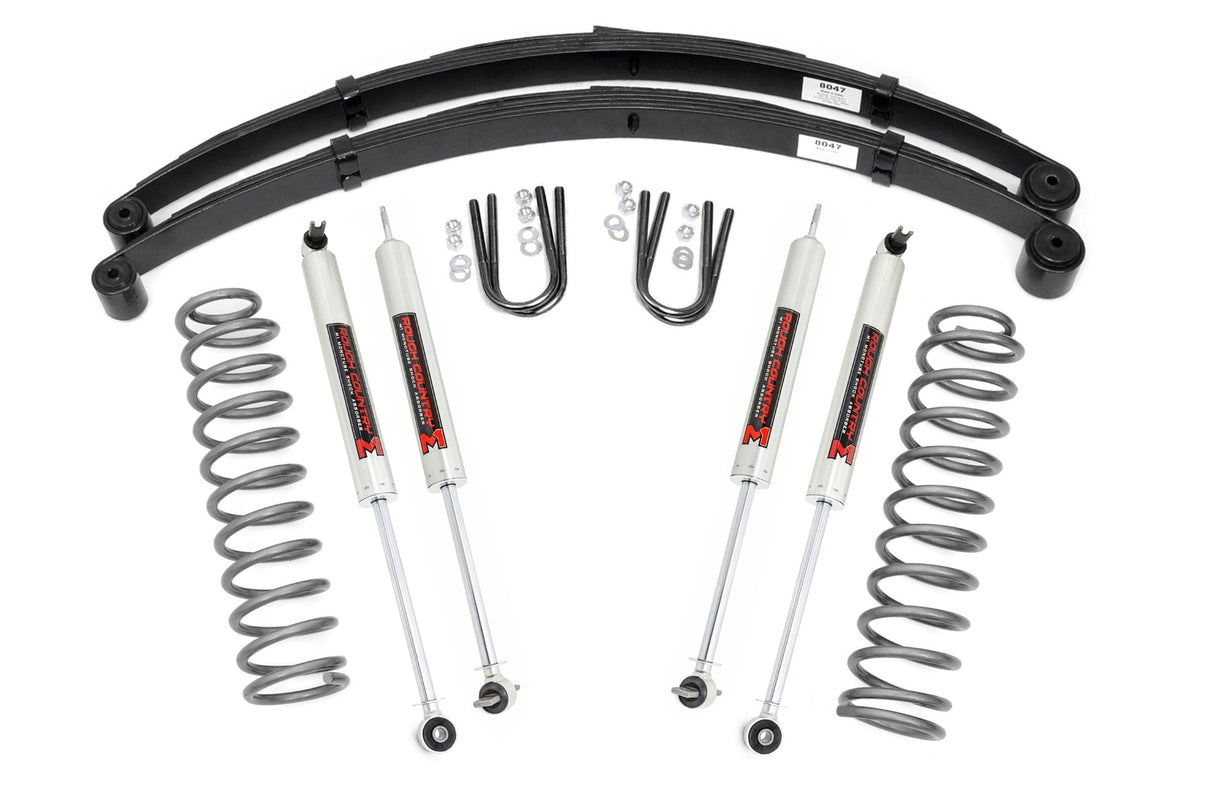 Rough Country - 3 Inch Lift Kit - RR Springs - M1 - Jeep Cherokee XJ 2WD/4WD (1984-2001)