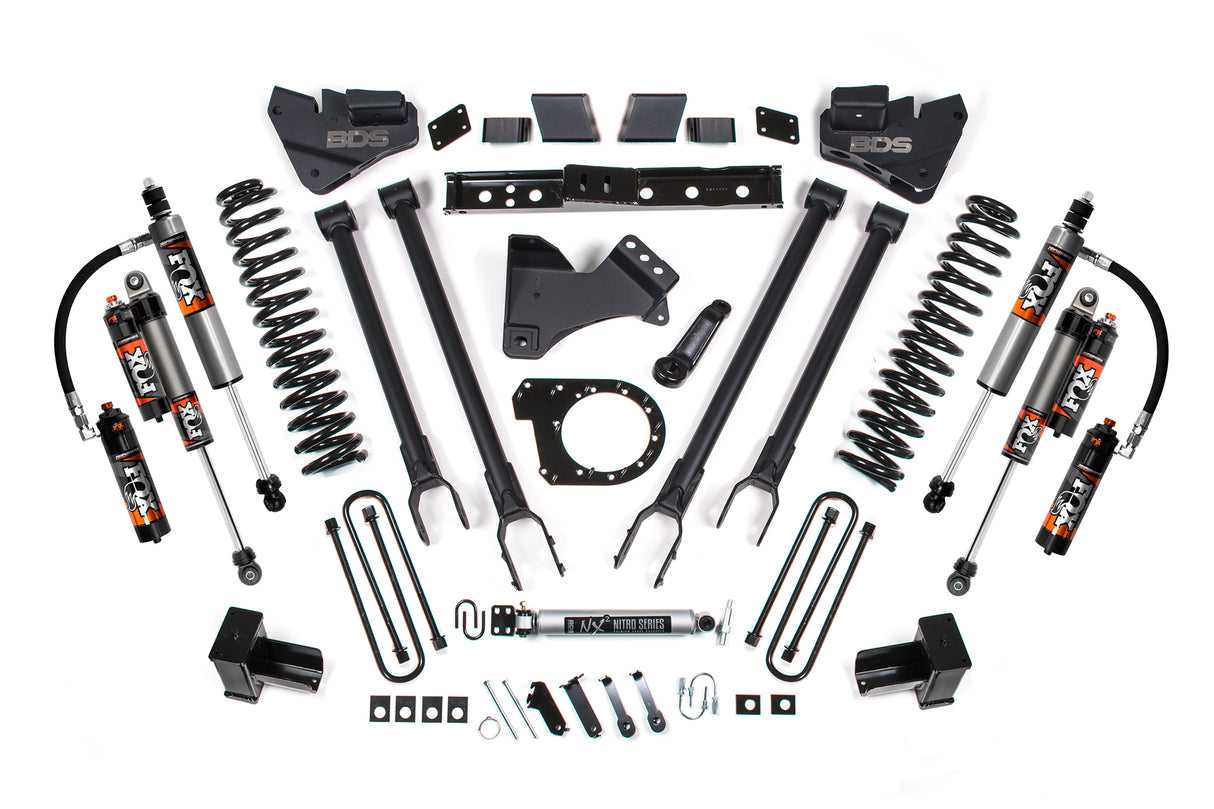2017-2019 Ford F250/F350 4wd 6" 4-Link Suspension Lift Kit 4" Rear Block And A