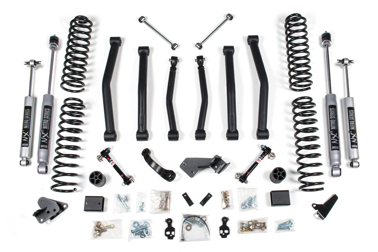 2007-2011 Jeep Wrangler JK 4WD 4-Door 4.5" Suspension Lift Kit- Fox 2.5 PES R/R