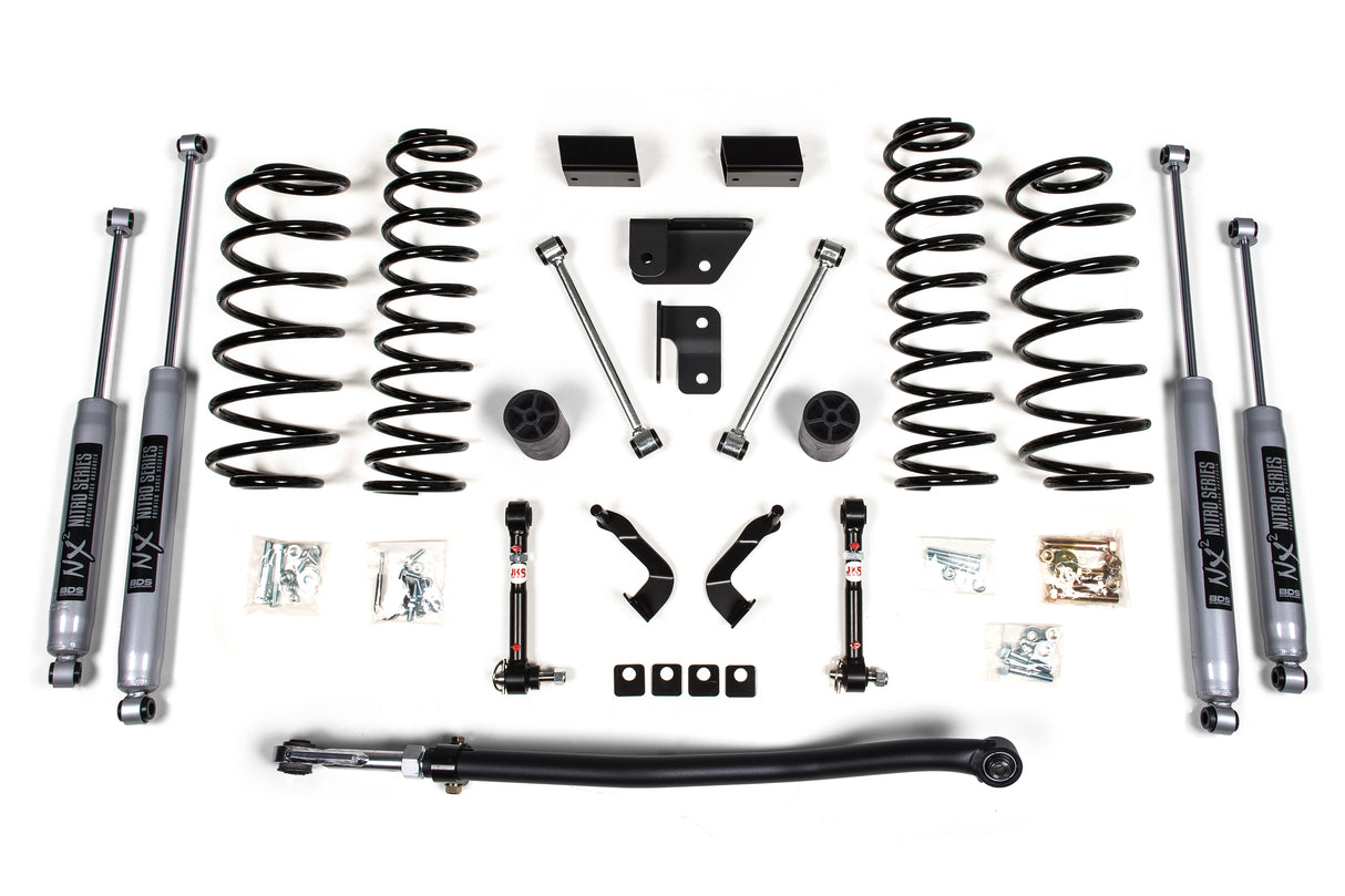 2018-2025 Jeep Wrangler JL - 4Dr - 3" Suspension Lift Kit- Coil Springs Front/Re