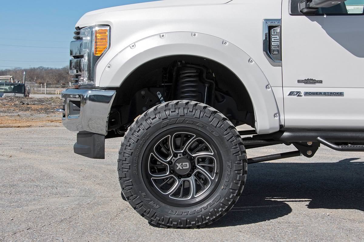 Rough Country - Pocket Fender Flares - M7 Carbonized Gray - Ford F-250/F-350 Super Duty (17-22)