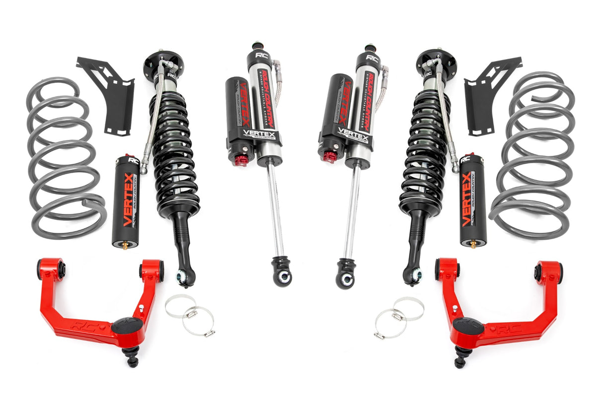 Rough Country - 3 Inch Lift Kit - Upper Control Arms - RR Coils - Vertex - Toyota 4Runner (10-24)