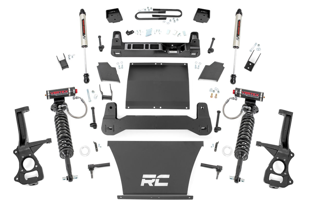 Rough Country - 6 Inch Lift Kit - Mono Leaf Rear - Vertex/V2 - GMC Sierra 1500 2WD/4WD (2019-2024 & Classic)