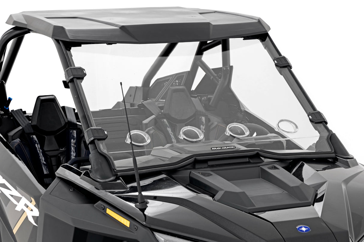 Rough Country - Vented Full Windshield - Scratch Resistant - Polaris RZR Turbo R