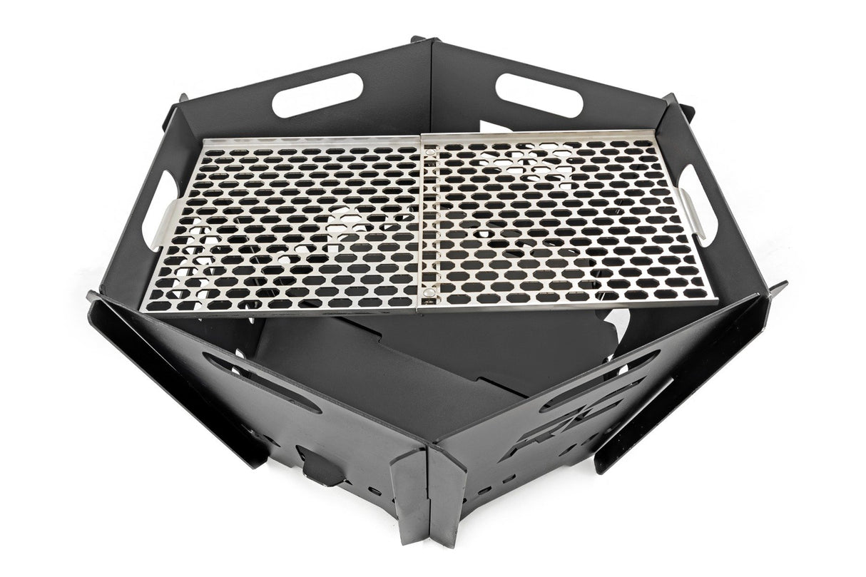 Rough Country - Overland Collapsible Fire Pit Stainless Steel Grill Grate - 117517