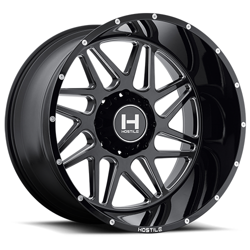 Hostile Sprocket 22x14 8x165.1 -76mm Blade Cut Wheel