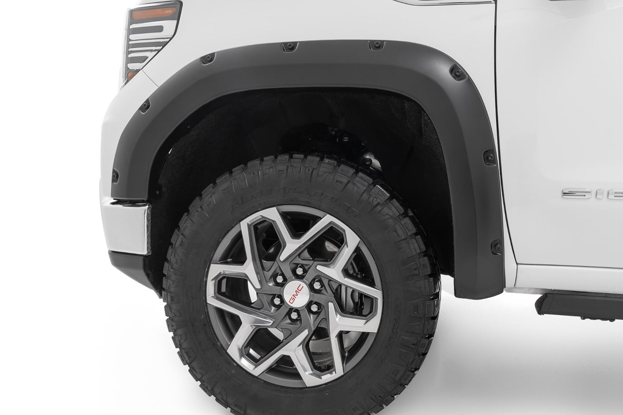 Rough Country - Pocket Fender Flares - GJI Dark Sky - GMC Sierra 1500 2WD/4WD (2019-2025 & Classic)