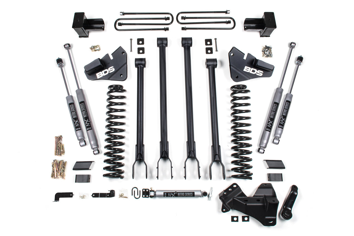 5 Inch Lift Kit w/ 4-Link | Ford F250/F350 Super Duty (20-22) 4WD | Gas