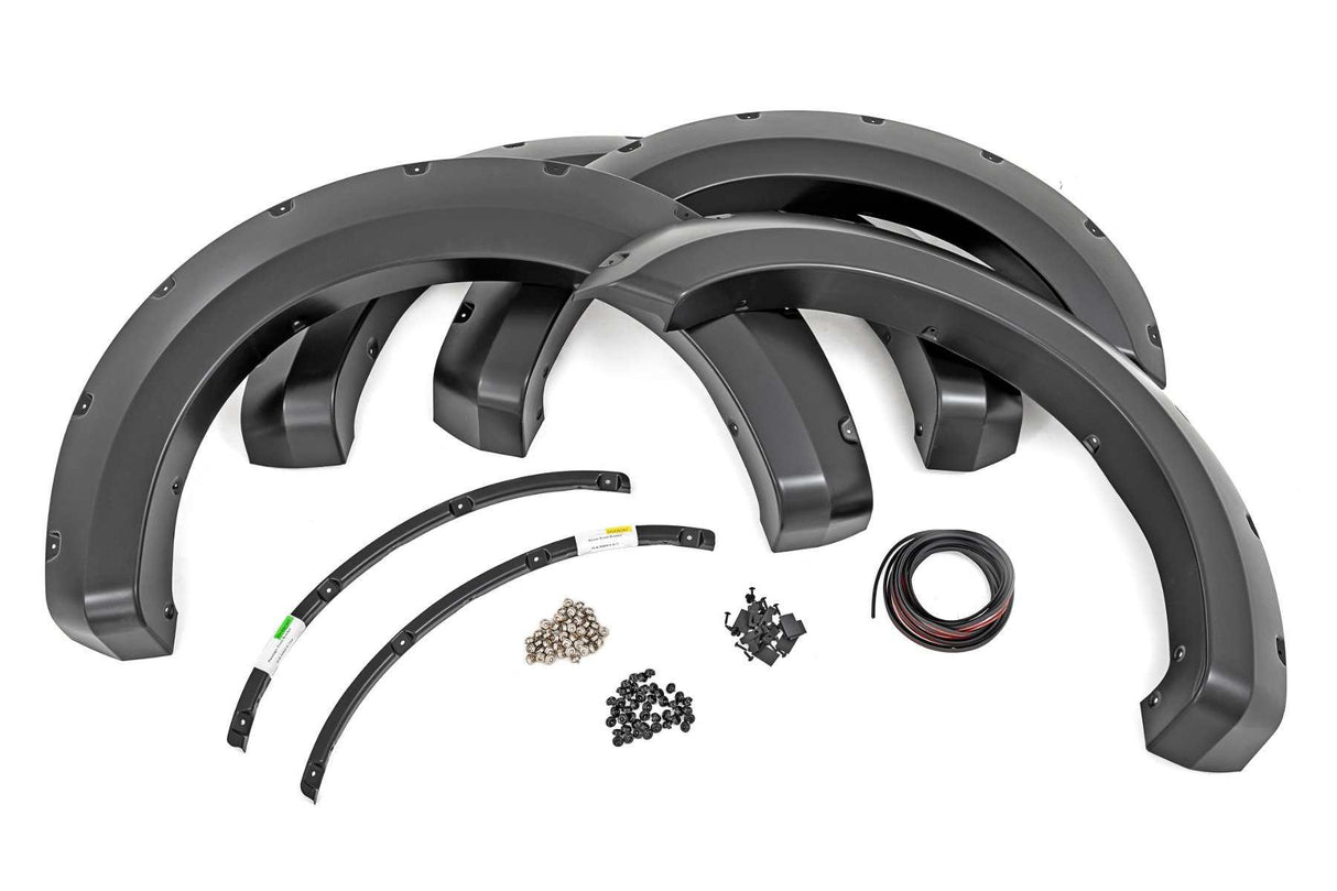 Rough Country - Pocket Fender Flares - UM Agate Black - Ford F-250/F-350 Super Duty (17-22)
