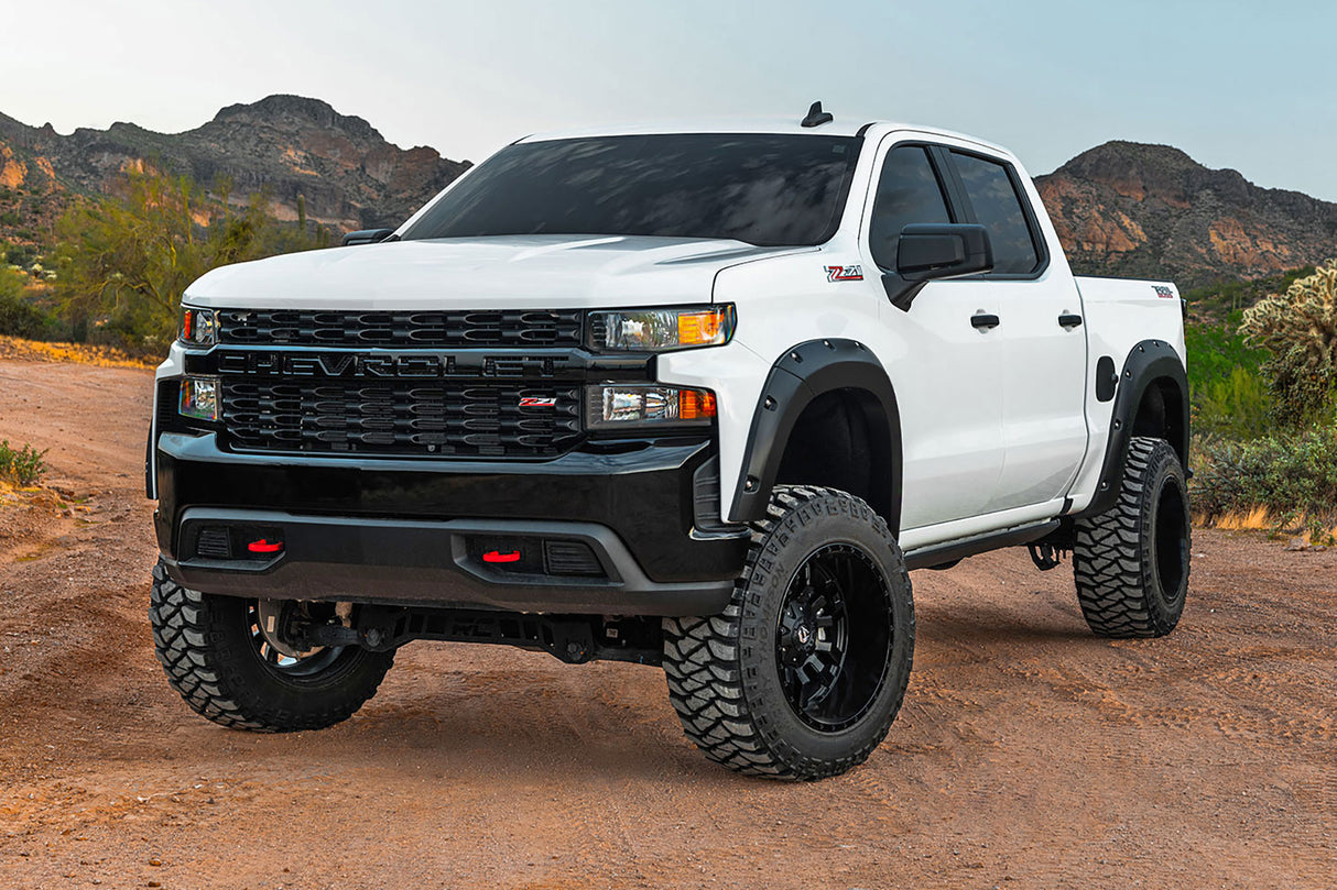 Rough Country - Pocket Fender Flares - GAN Silver Ice Metallic - Chevy Silverado 1500 (19-21)