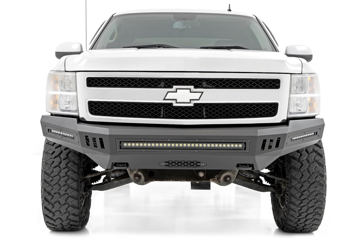 Rough Country - Front High Clearance Bumper - BLK LEDs - Chevy Silverado 1500 (07-13) - 10911