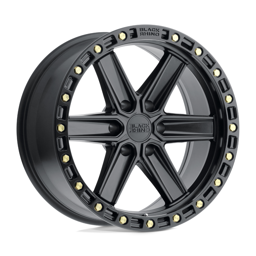 Henderson 17X9 6X132 B-BLK-BRASSBLT 12MM